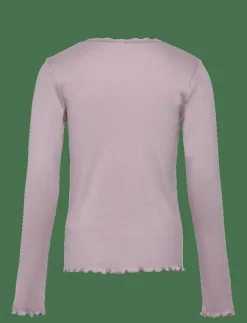 Barn Huttelihut Överdelar|T-Shirt LS Rib - Långärmade t-shirts