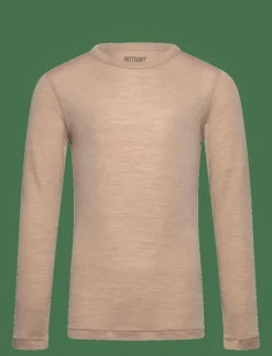 Barn Huttelihut Underställ|T-Shirt LS Wool - Långärmade t-shirts