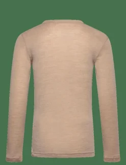 Barn Huttelihut Underställ|T-Shirt LS Wool - Långärmade t-shirts
