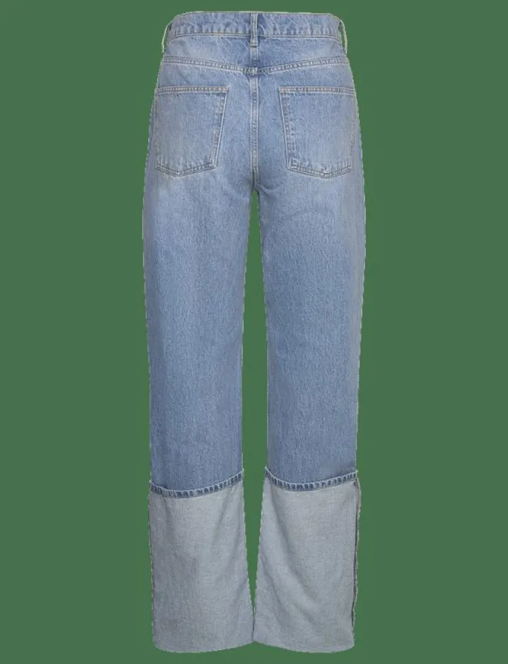 Mango Turned-up straight jeans - Straight jeans|Kvinnor Denimkläder|Jeans