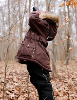 Barn mikk-line Jackor|Twill Nylon Girl Parca - Parkas