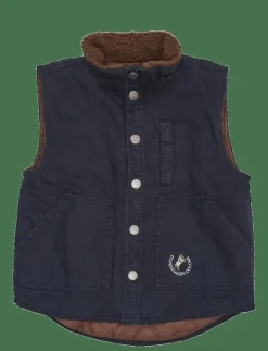 Barn Copenhagen Colors Västar|TWILL VEST W. SHERPA COLLAR - Väst