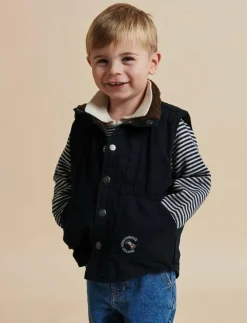 Barn Copenhagen Colors Västar|TWILL VEST W. SHERPA COLLAR - Väst
