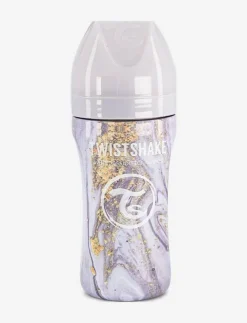 Twistshake Anti-Colic Stainless Steel 330ml Marble - Nappflaskor|Barn Mata