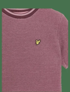 Barn Lyle & Scott Basplagg|Överdelar|Two Tone Waffle T-shirt - Kortärmade