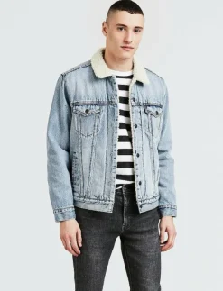 Levi's® Jackor & Rockar|TYPE 3 SHERPA TRUCKER STONEBRI - Fodrade jeansjackor