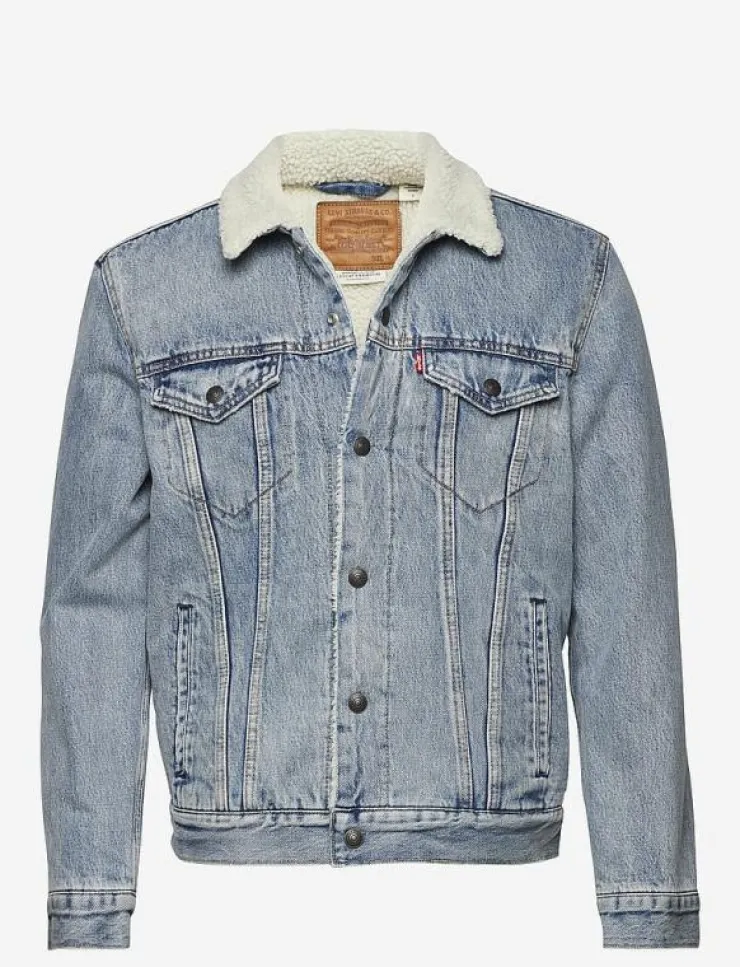 Levi's® Jackor & Rockar|TYPE 3 SHERPA TRUCKER STONEBRI - Fodrade jeansjackor