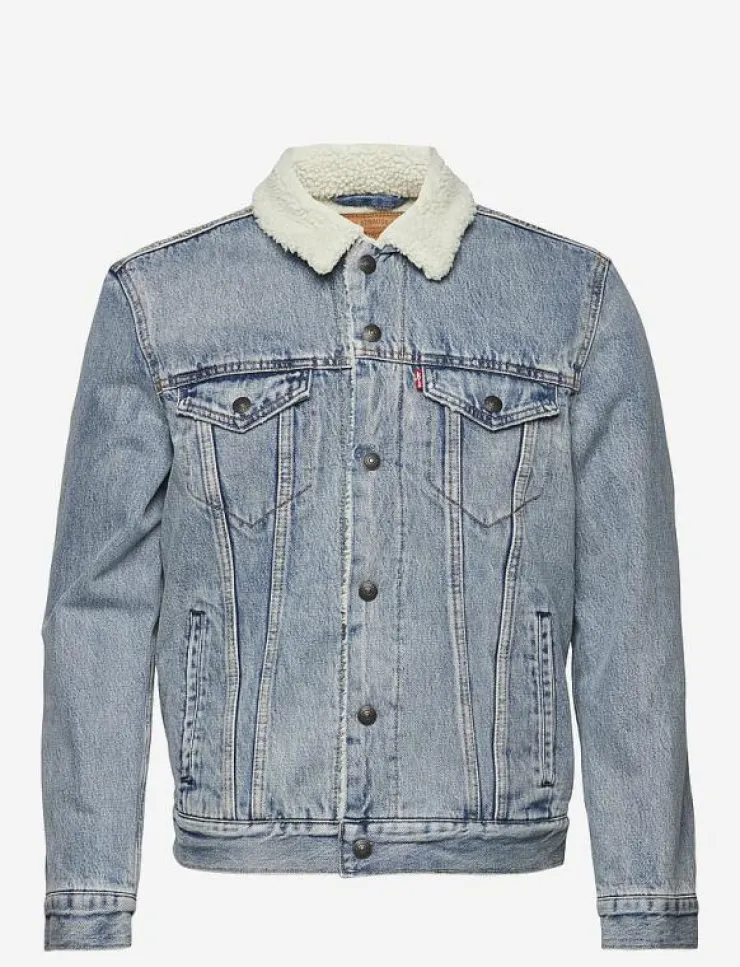 Levi's® Jackor & Rockar|TYPE 3 SHERPA TRUCKER STONEBRI - Fodrade jeansjackor