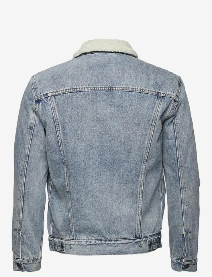 Levi's® Jackor & Rockar|TYPE 3 SHERPA TRUCKER STONEBRI - Fodrade jeansjackor