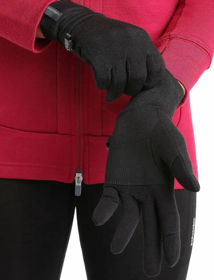 Kvinnor Icebreaker Accessoarer|Handskar|U Sierra Gloves - Fingervantar
