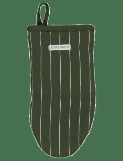Noble House UGNSVANTE GRODA PINSTRIPE GRS GRÖN 15X30 - Grytlappar| Kökstextilier|Kökstextilier