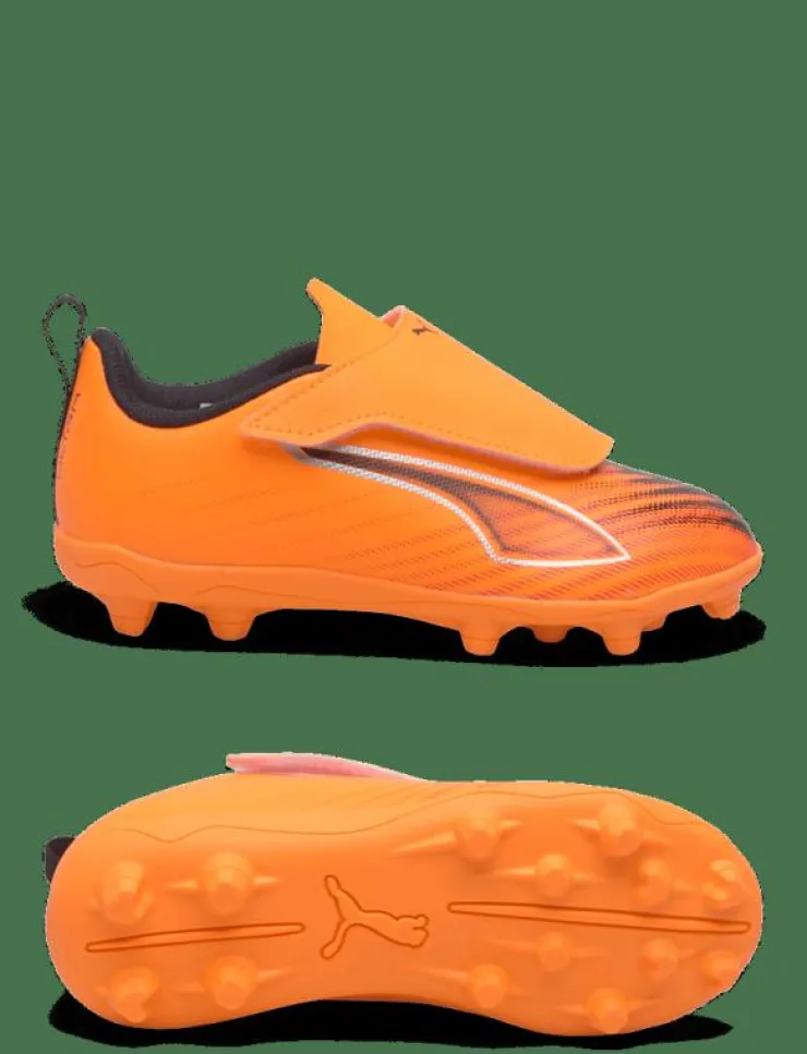 Barn PUMA Sportskor|Fotbollsskor|ULTRA 6 PLAY V FG/AG RB Jr - Fotbollsskor