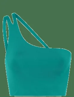 Girlfriend Collective Uma One Shoulder Bra - Sport BH:ar|Kvinnor Sport-Bh