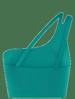 Girlfriend Collective Uma One Shoulder Bra - Sport BH:ar|Kvinnor Sport-Bh