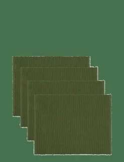LINUM UNI PLACE MAT RIB 4-PACK - Servering| Textilier
