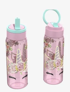 Barn Euromic Matdags|Matdags|UNICORN GEMS, Water bottle with straw - Matdags