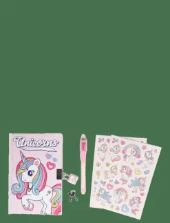 Joker UNICORN SECRET DIARY SET - Kalendrar & Anteckningsblock|Barn Rita & Pyssla
