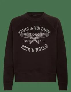 Kvinnor Zadig & Voltaire Sweatshirts|UPPER PMO BLASON RDRG STRASS - Sweatshirts