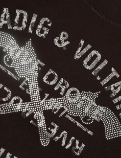 Kvinnor Zadig & Voltaire Sweatshirts|UPPER PMO BLASON RDRG STRASS - Sweatshirts