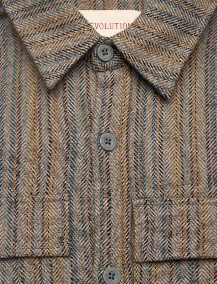 Revolution Utility Shirt - Randiga skjortor| Overshirts