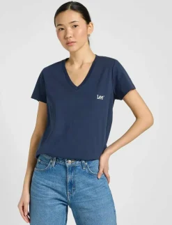 Kvinnor Lee Jeans Kläder|V NECK TEE - T-shirts