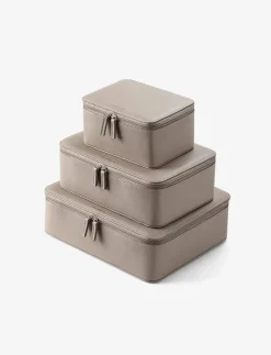 Kvinnor Organista Resetillbehör|Resväskor & Tillbehör|Vegan Leather Packing Cube Set - Resetillbehör