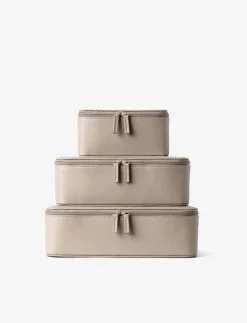 Kvinnor Organista Resetillbehör|Resväskor & Tillbehör|Vegan Leather Packing Cube Set - Resetillbehör