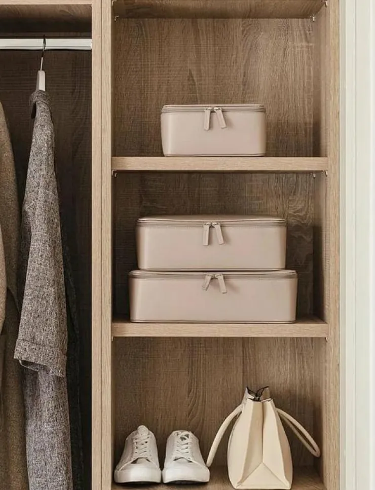 Kvinnor Organista Resetillbehör|Resväskor & Tillbehör|Vegan Leather Packing Cube Set - Resetillbehör