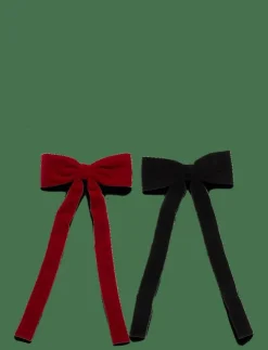 Becksöndergaard Velvet Bow Hair Clip 2 Pack - Håraccessoarer|Kvinnor Håraccessoarer