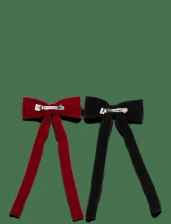 Becksöndergaard Velvet Bow Hair Clip 2 Pack - Håraccessoarer|Kvinnor Håraccessoarer