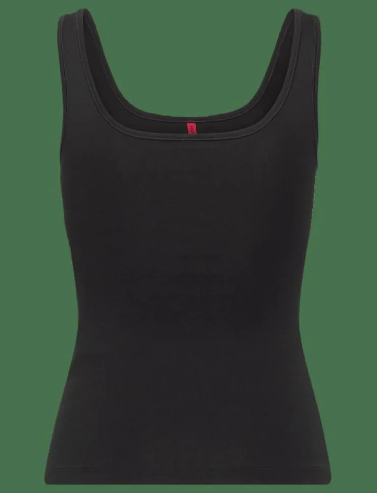 Kvinnor HUGO T-Shirts & Toppar|VEST RED LABEL - Linnen