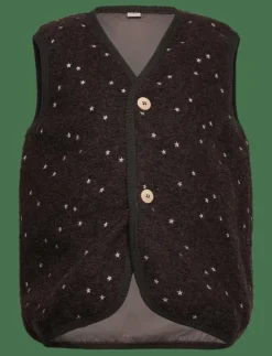 Huttelihut Vest Wool Emb. w. Lining - Väst|Barn Västar