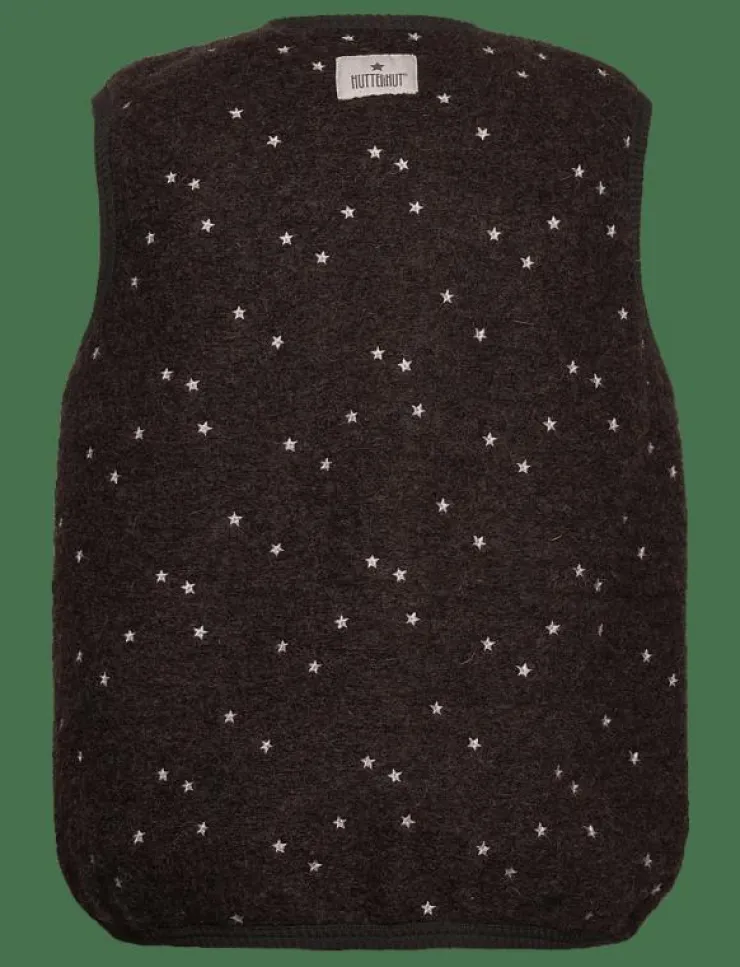 Huttelihut Vest Wool Emb. w. Lining - Väst|Barn Västar