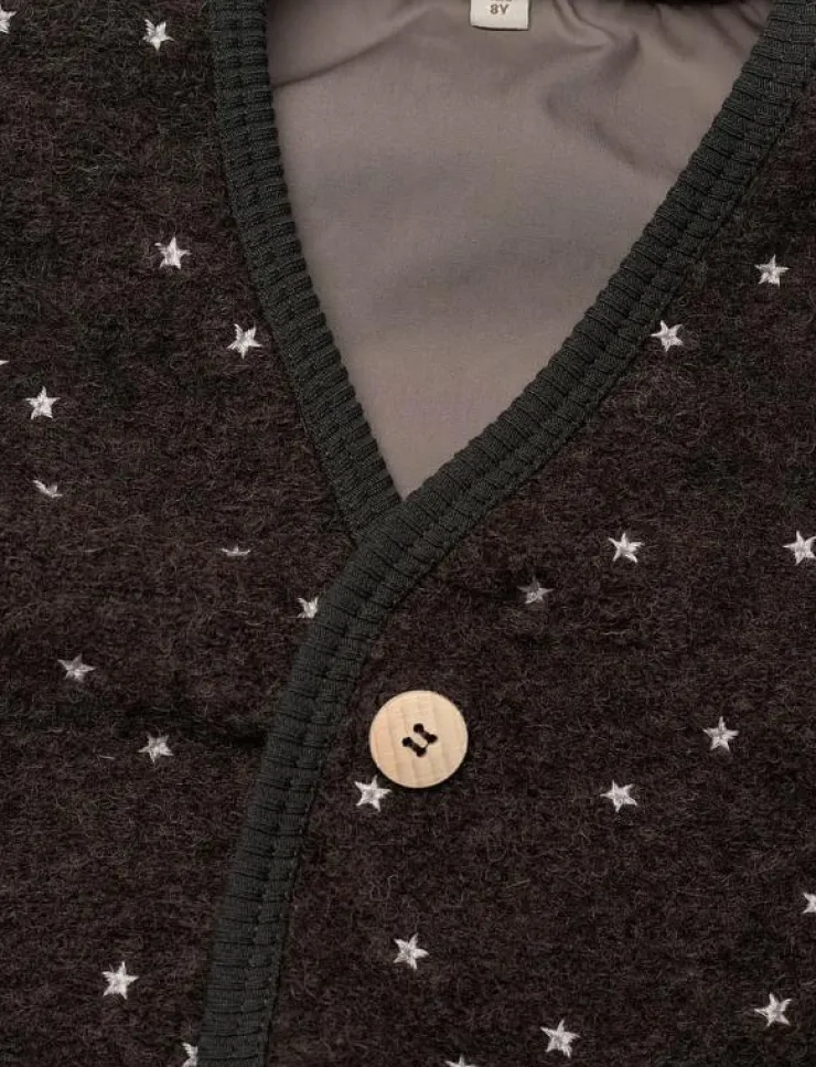 Huttelihut Vest Wool Emb. w. Lining - Väst|Barn Västar