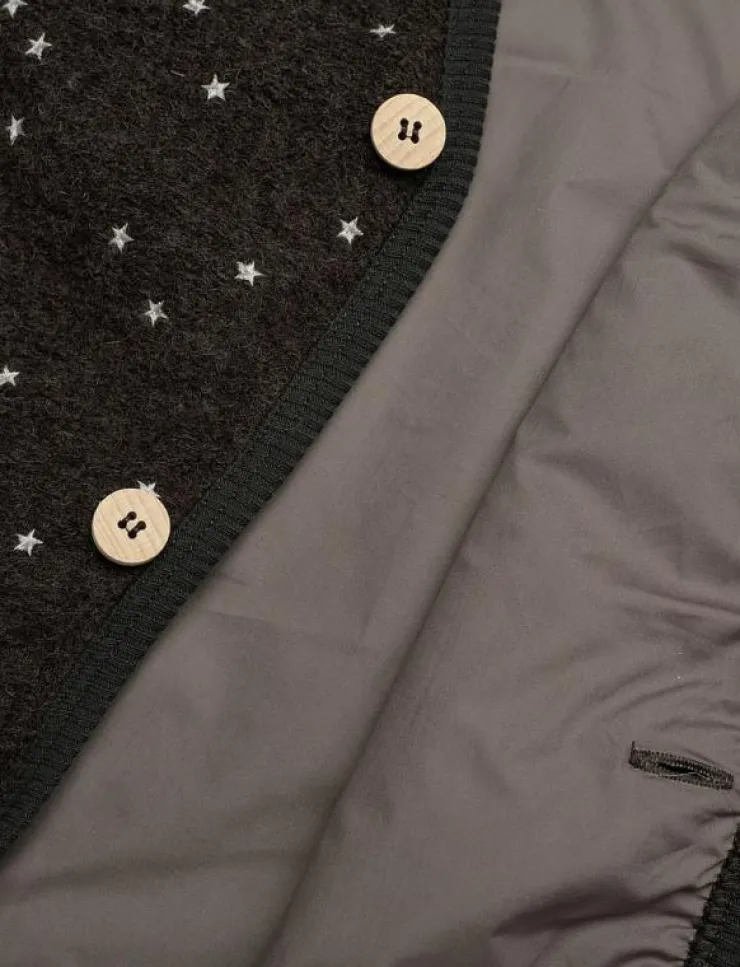 Huttelihut Vest Wool Emb. w. Lining - Väst|Barn Västar