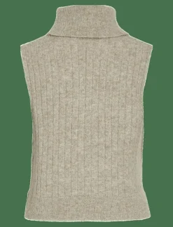 Vila VIBELUNA HIGH NECK S/L KNIT VEST-NOOS - Stickade västar|Kvinnor Västar