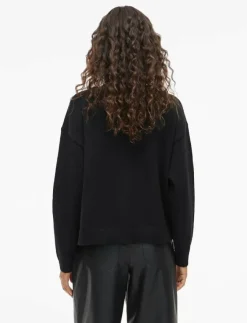 Kvinnor Vila Plus Size & Curvy|Stickat|VIBRIANNA O-NECK L/S BOW KNIT CARDIGAN - Koftor
