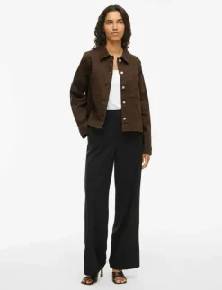 Vila VICHIA NEW L/S JACKET - Overshirts|Kvinnor Overshirts