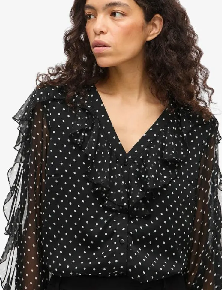 Vila VIHARLEY L/S TOP - Långärmade blusar|Kvinnor Blusar & Skjortor