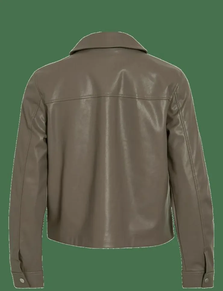Vila VIHELLIUM SHORT JACKET - NOOS - Skinnjackor|Kvinnor Jackor & Kappor