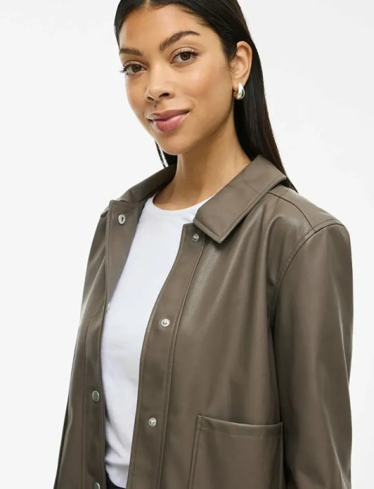 Vila VIHELLIUM SHORT JACKET - NOOS - Skinnjackor|Kvinnor Jackor & Kappor