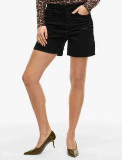 Vila VIJAF HW DESTROY DENIM SHORTS - Jeansshorts|Kvinnor Shorts
