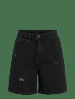 Vila VIJAF HW DESTROY DENIM SHORTS - Jeansshorts|Kvinnor Shorts