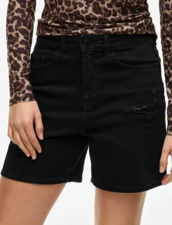 Vila VIJAF HW DESTROY DENIM SHORTS - Jeansshorts|Kvinnor Shorts