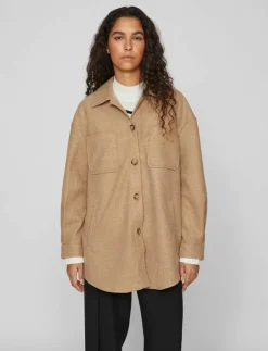 Vila VIKIMMI SHIRT L/S JACKET - NOOS - Overshirts|Kvinnor Overshirts