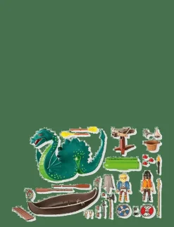PLAYMOBIL Vikings with Sea Monster - Figures|Barn Playmobil Leksaker