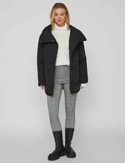 Vila VILOUISA L/S NEW PADDED SHORT COAT/SU/PB - Dun- & vadderade jackor|Kvinnor Jackor & Kappor