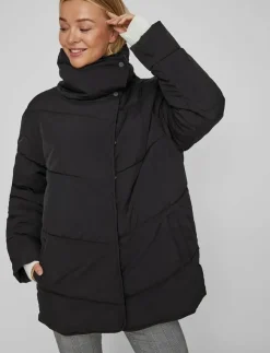 Vila VILOUISA L/S NEW PADDED SHORT COAT/SU/PB - Dun- & vadderade jackor|Kvinnor Jackor & Kappor