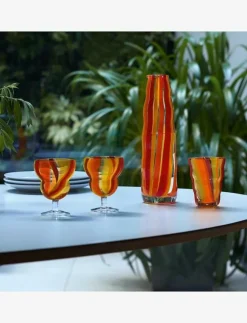 LSA International Vinglas Folk Orange/Red/Yellow Set 2 LSA - Vitvinsglas| Glas
