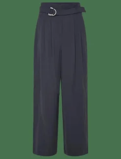 Kvinnor French Connection Byxor|VINNIE D.RING BELTED TROUSER - Kostymbyxor